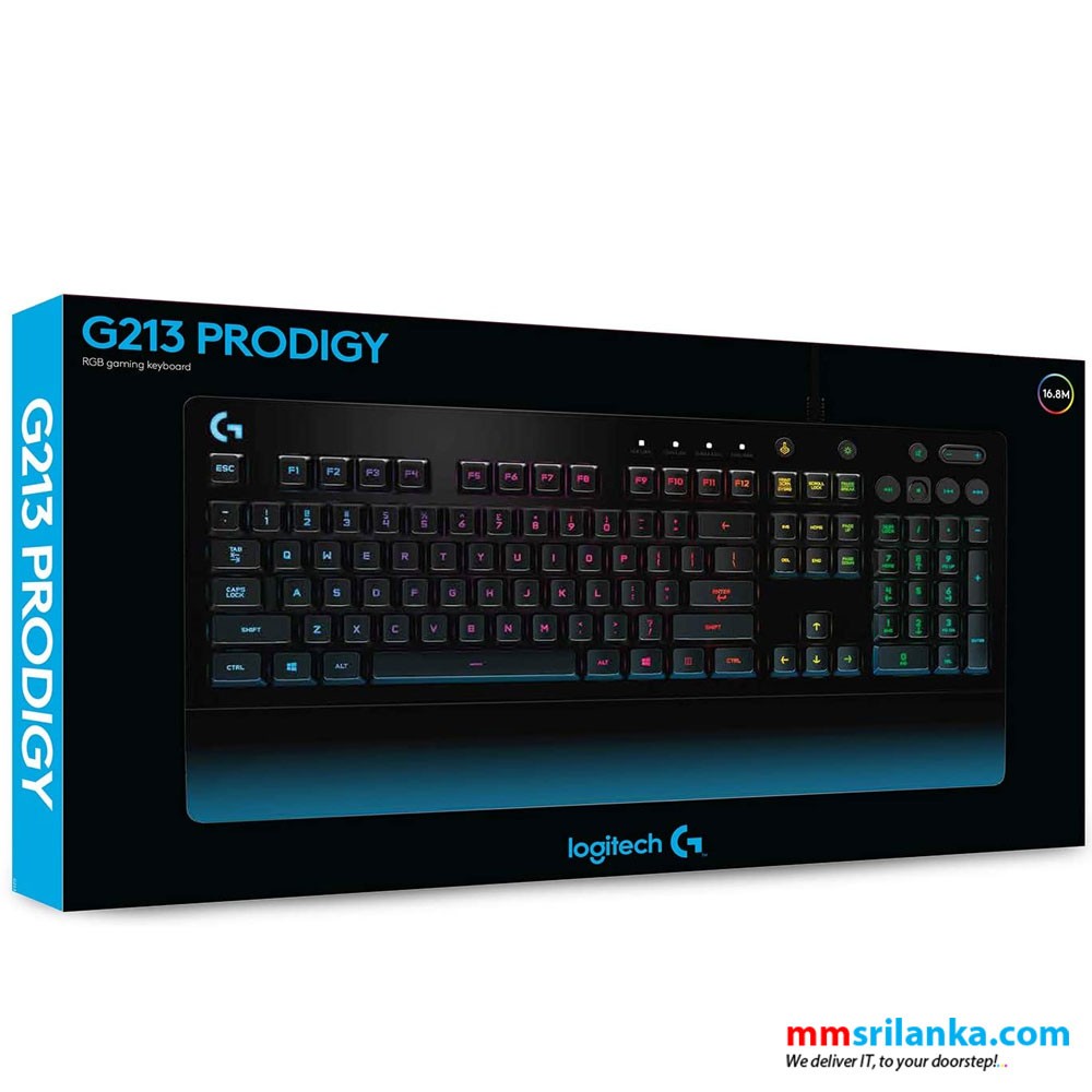 Logitech G213 Prodigy Gaming Keyboard With RGB Lighting